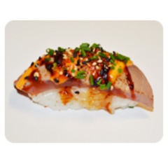 Flamberet tuna
